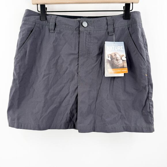 Icebreaker Destiny Skirt Size 28 / 6 Merino Wool Cotton Blend Gray NWT Mini Grey - Picture 1 of 16